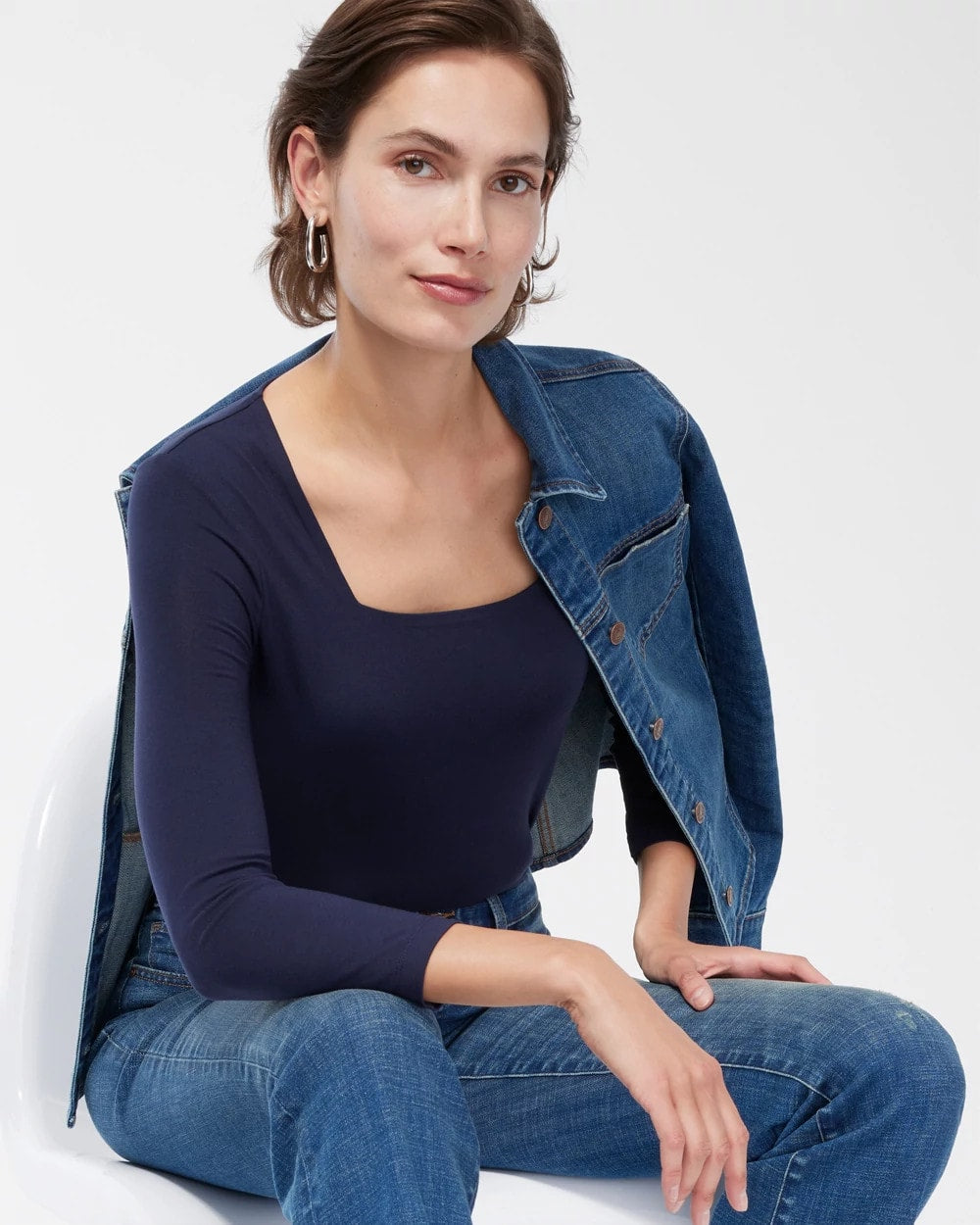 Chico's US - Touch of Cool™ Square Neck Tee