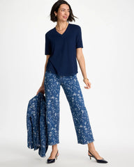 Chico's Discount - Cotton Slub V-Neck Tee