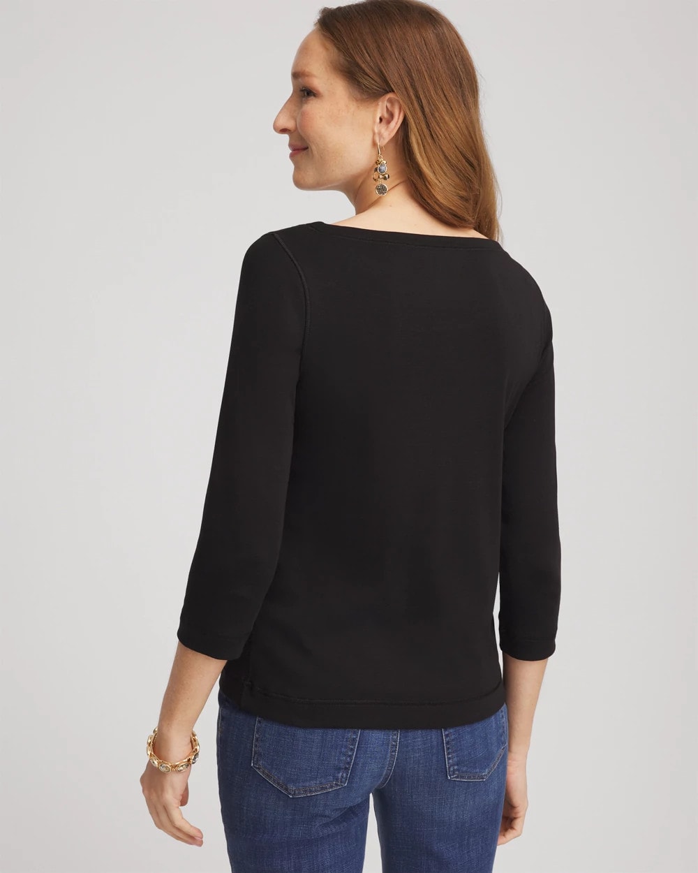 Chico's On Sale - Pima Cotton 3/4 Sleeve Tee