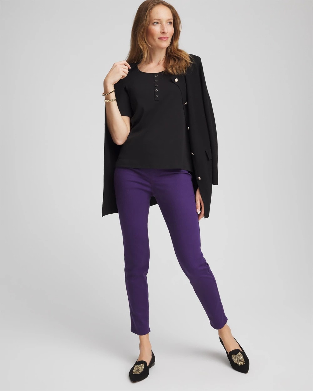 Chico's For Sale - Pima Cotton Henley Tee