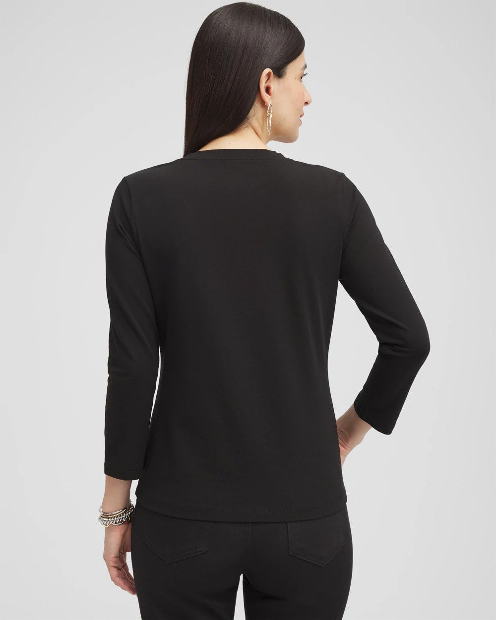 Chico's Outlet - 3/4 Sleeve Perfect Tee