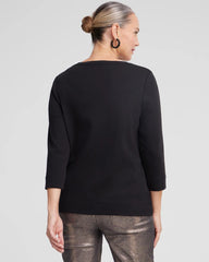 Chico's Online - 3/4 Sleeve V-Neck Tee