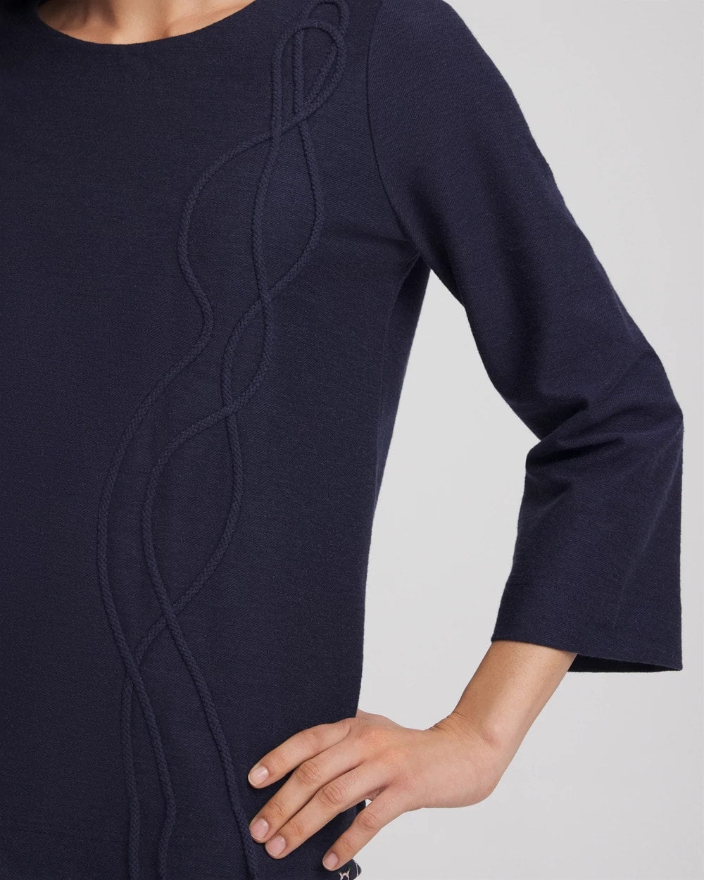Chico's Discount - Denim Soutache Top