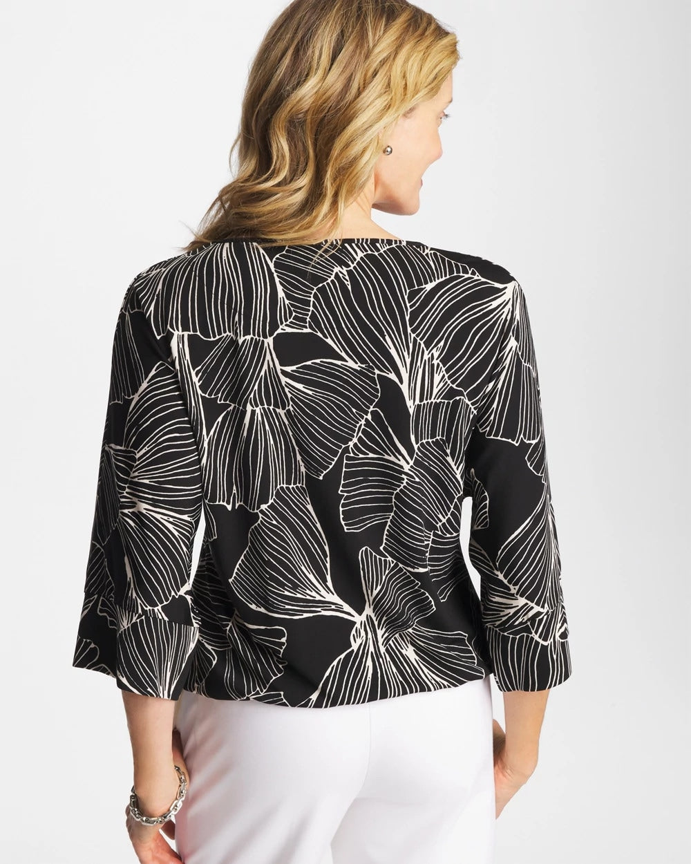 Chico's Online - Ginkgo Matte Jersey Bubble Hem Top