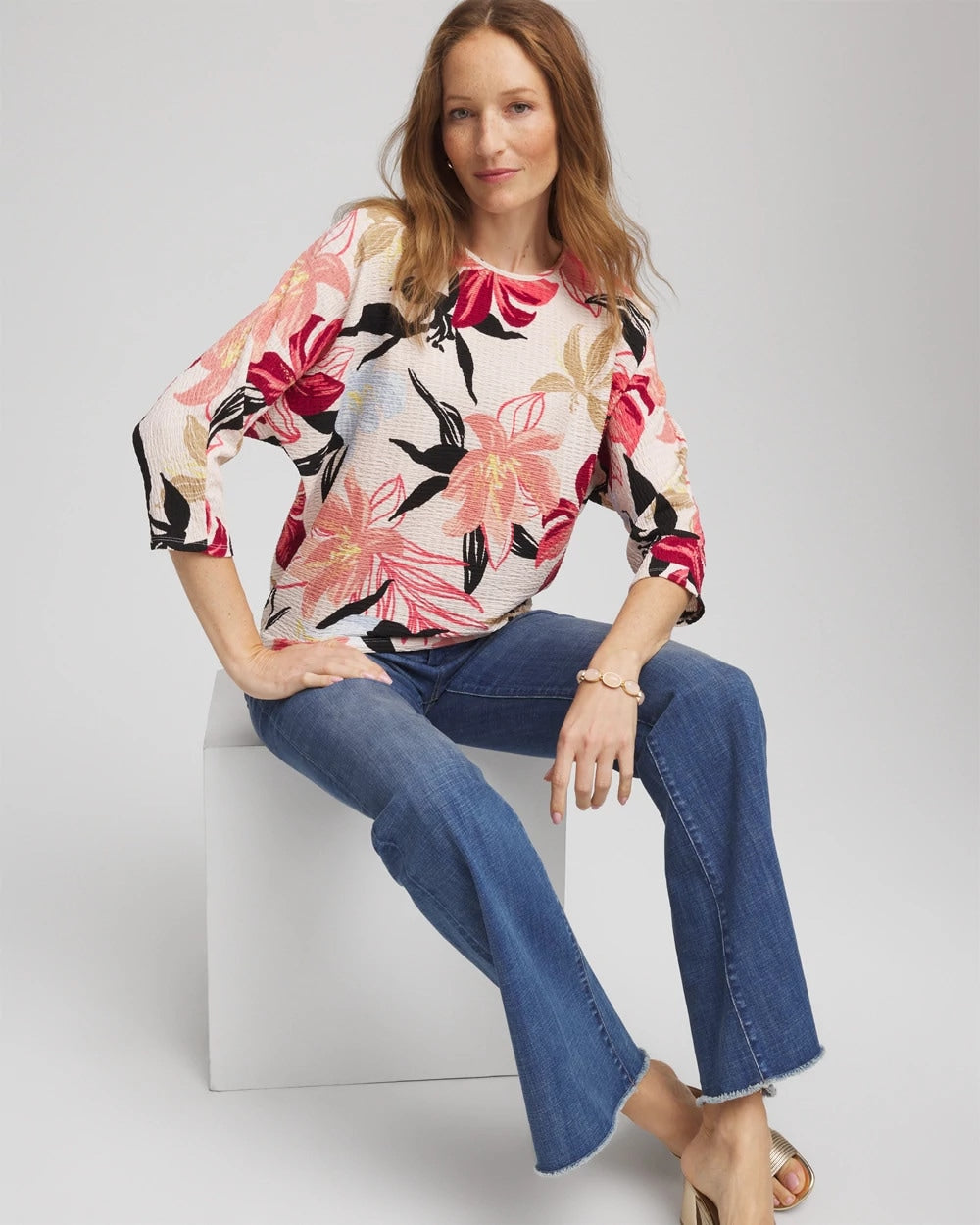 Chico's Discount - Textured Tapered Dolman Top