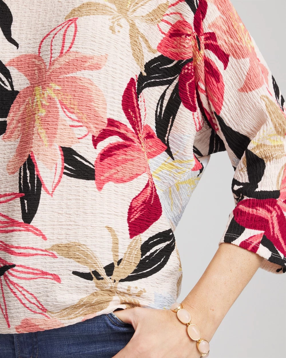 Chico's Discount - Textured Tapered Dolman Top