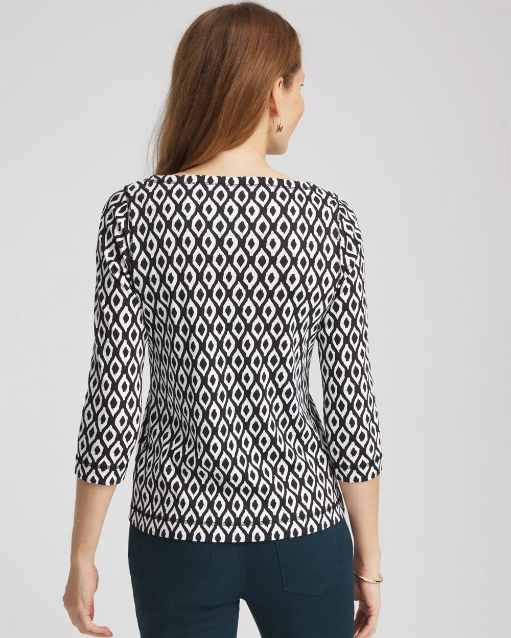 Chico's Outlet - Pima 3/4 Sleeve Tee