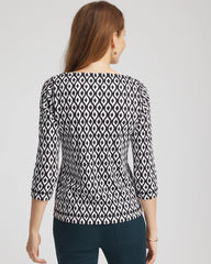 Chico's Outlet - Pima 3/4 Sleeve Tee