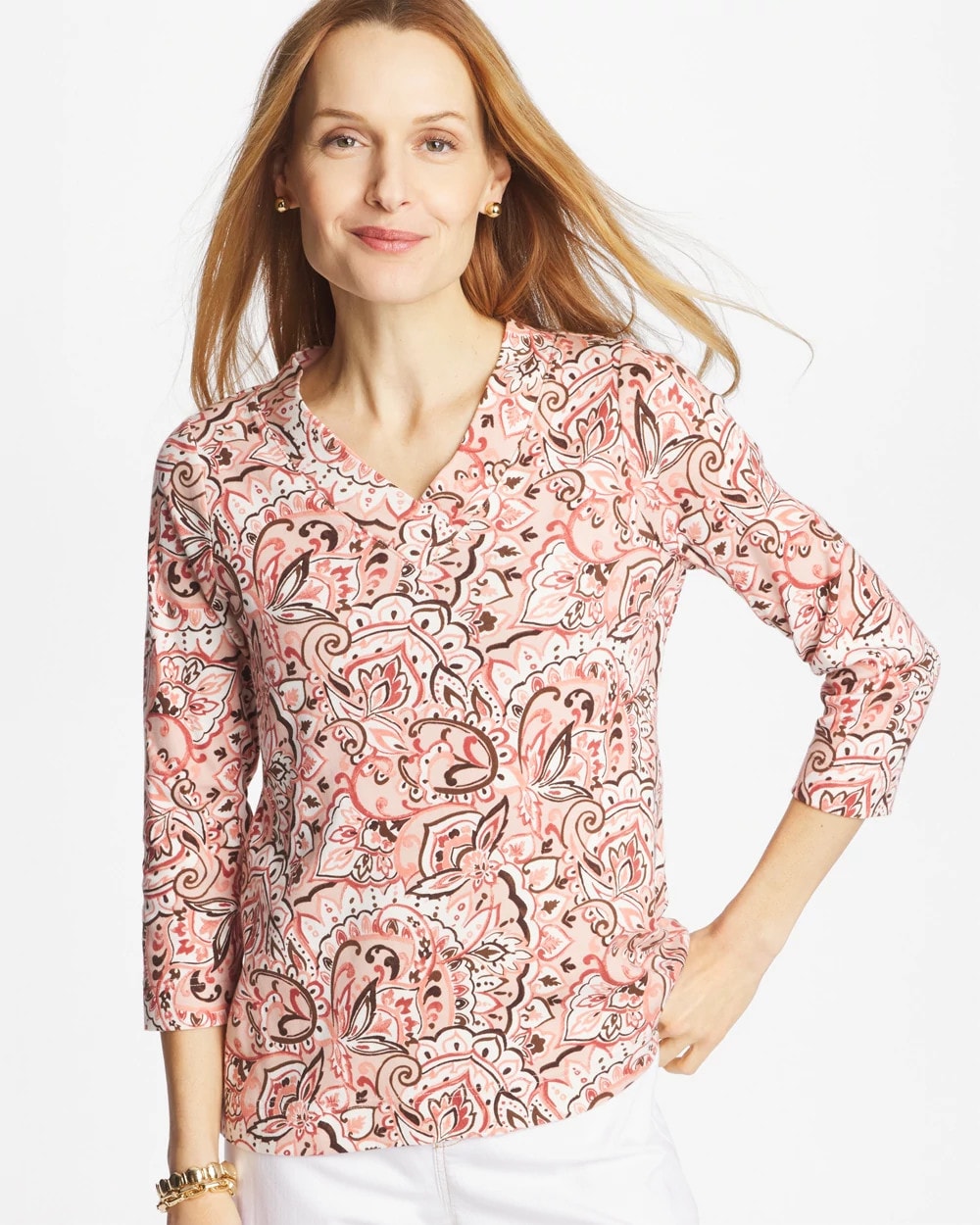 Chico's US - Pima 3/4 Sleeve Tee