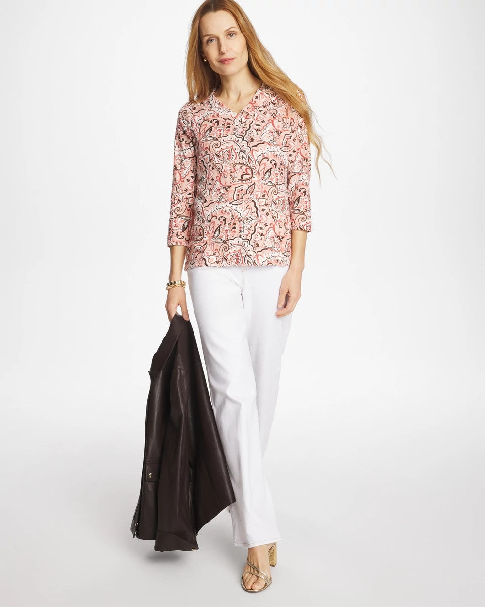 Chico's US - Pima 3/4 Sleeve Tee