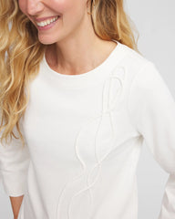 Chico's Discount - Soutache Stitch Top