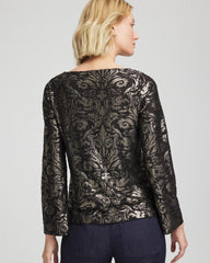 Chico's Online - Art Deco Burnout Jacquard Top