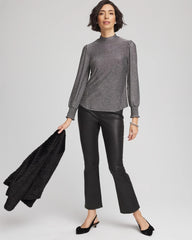 Chico's / Sparkle Smocked Top