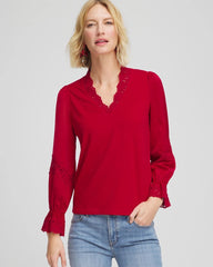 Chico's US - Lace V-Neck Top
