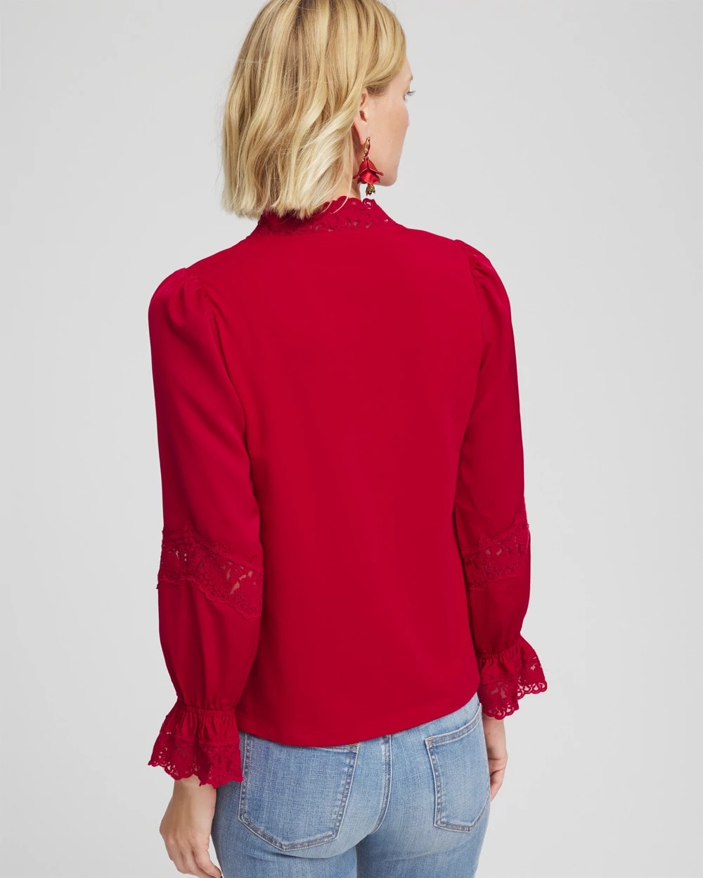 Chico's US - Lace V-Neck Top