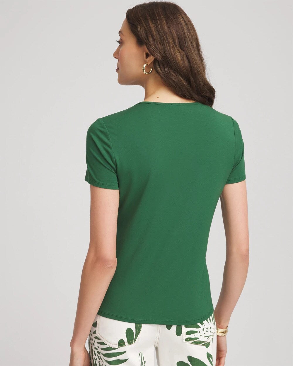 Chico's Outlet - Jersey Knit Ruched Front Tee