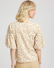 Chico's Online - Animal Print Bubble Sleeve Top