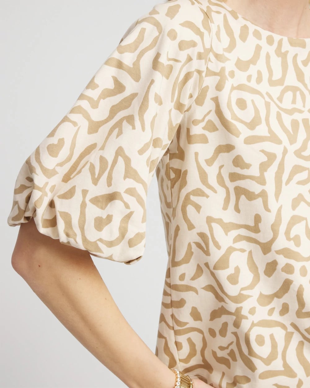 Chico's Online - Animal Print Bubble Sleeve Top