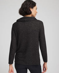 Chico's Discount - Lace Hem Cowlneck Top