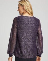 Chico's Sale - Foiled Bodre Top