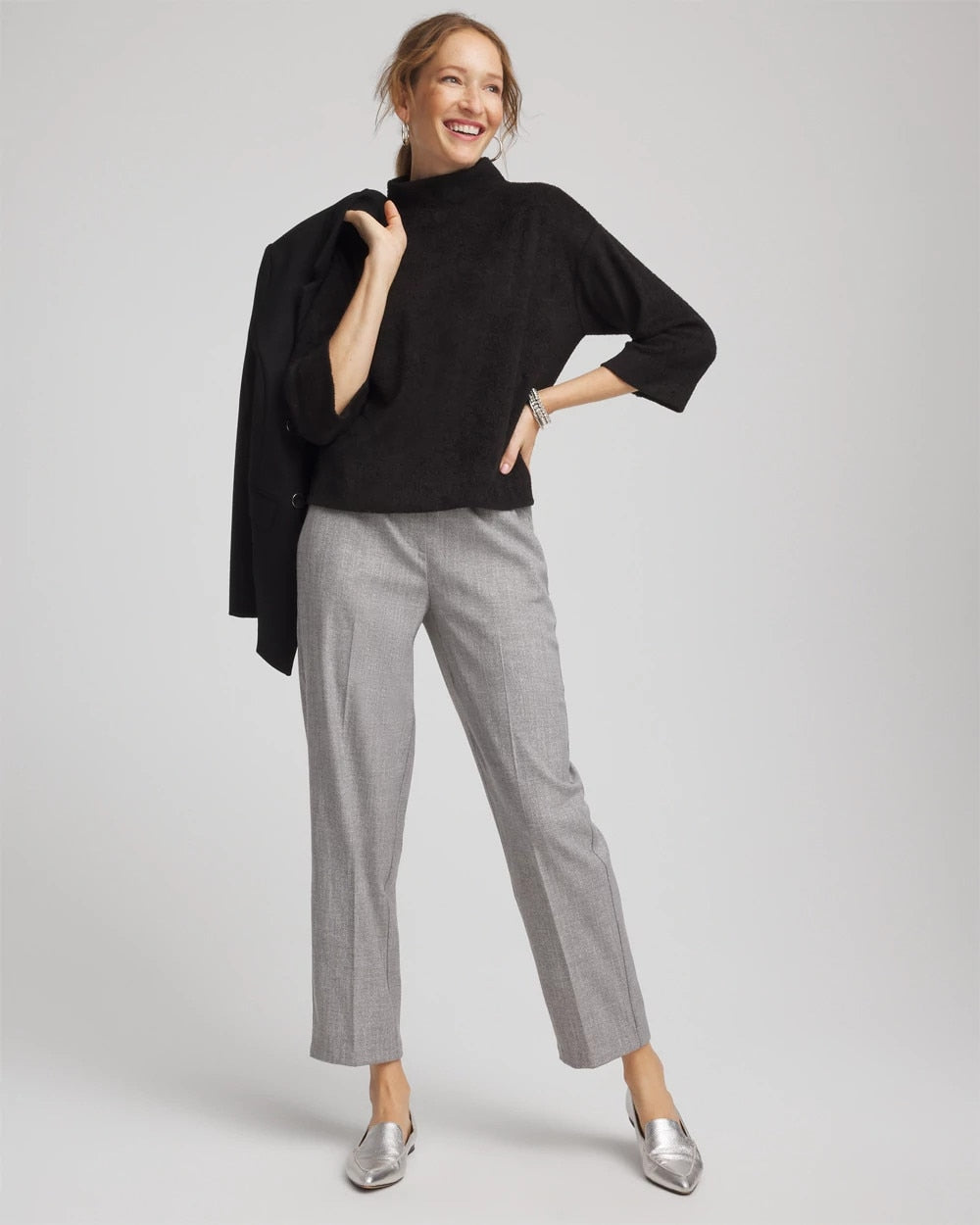 Chico's Outlet - Jacquard Cozy Turtleneck