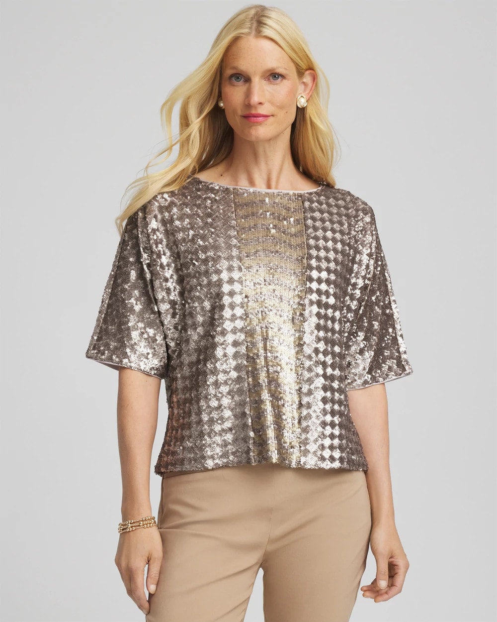 Chico's Online - Art Deco Dolman Sequins Tee