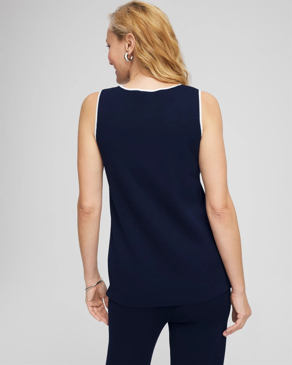 Chico's US - Travelers™ Tipped Sweater Shell Tank