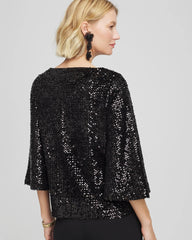 Chico's / Sparkling Sequin Party Tee