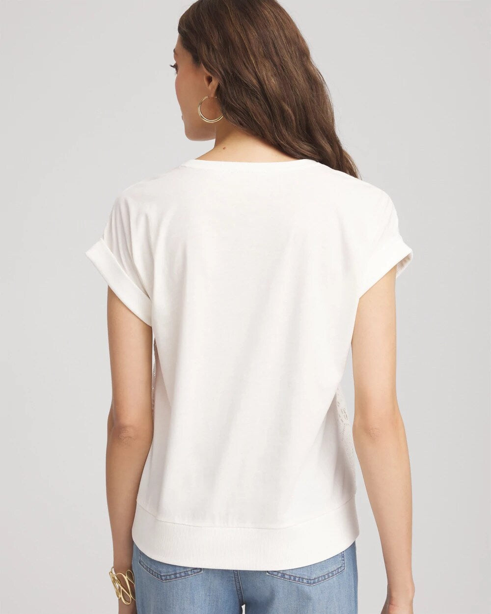 Chico's Discount - Crocheted Cotton-Blend Shirt