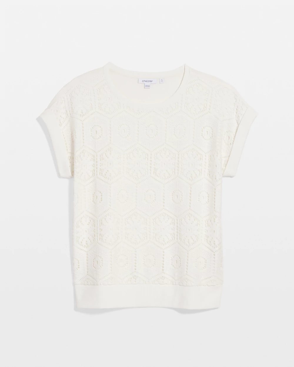 Chico's Discount - Crocheted Cotton-Blend Shirt