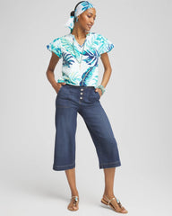 Chico's For Sale - Notch Neck Cap Sleeve Tee