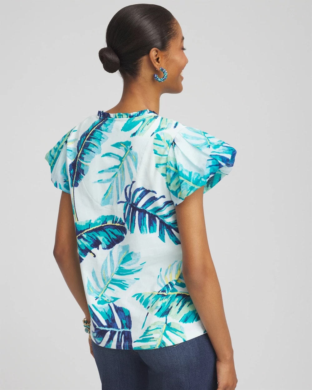 Chico's For Sale - Notch Neck Cap Sleeve Tee