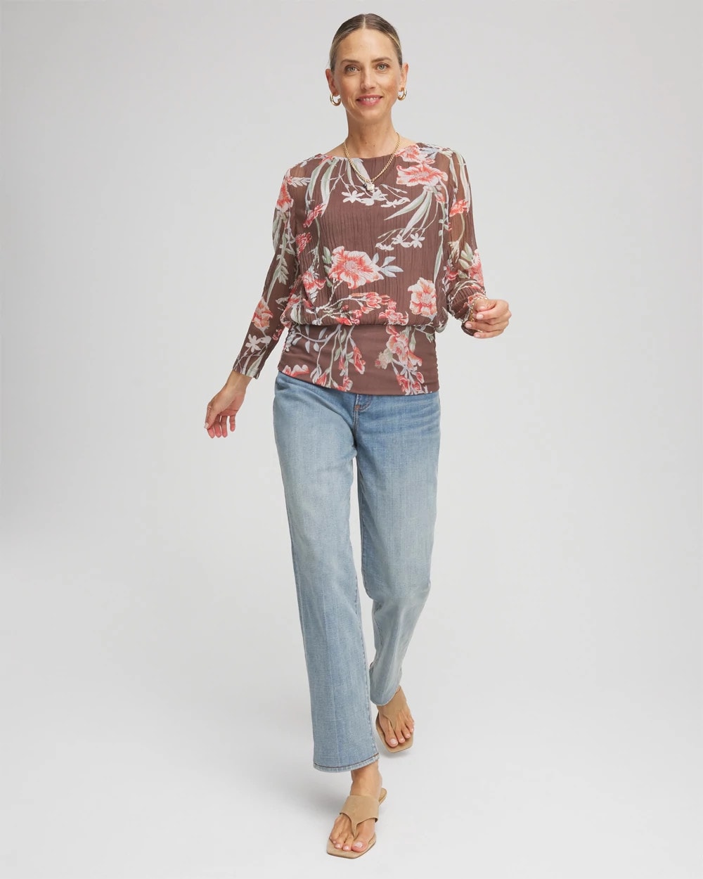 Chico's Sale - Textured Banded-Hem Top