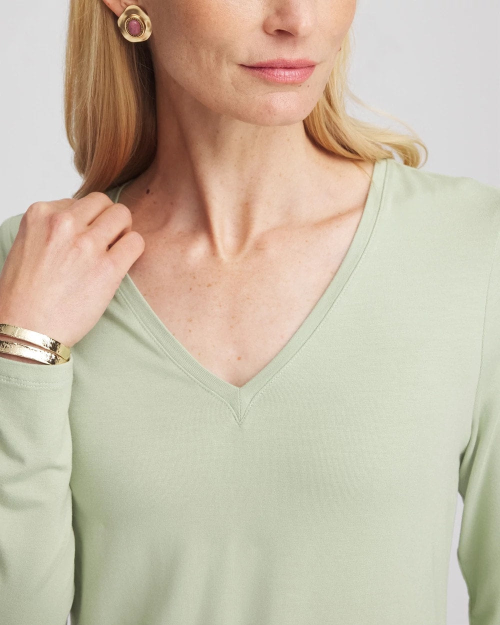 Chico's For Sale - Touch of Cool™ V-Neck Layering Tee