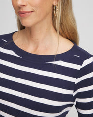 Chico's Stretch Cotton Boatneck Tunic