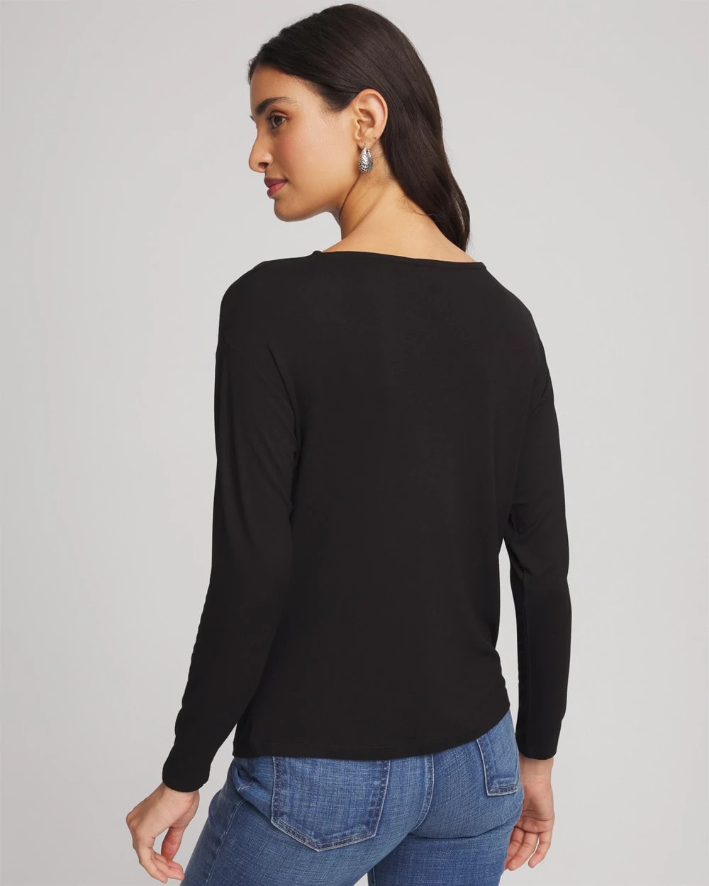 Chico's Sale - Embellished Cowlneck Dolman Tee
