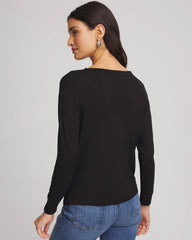 Chico's Sale - Embellished Cowlneck Dolman Tee