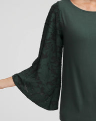 Chico's US - Touch of Cool™ Burnout Angel-Sleeved Top