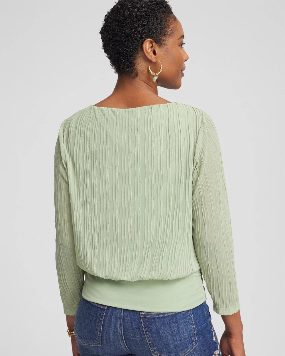 Chico's Online - Touch of Cool™ Textured Banded-Hem Top
