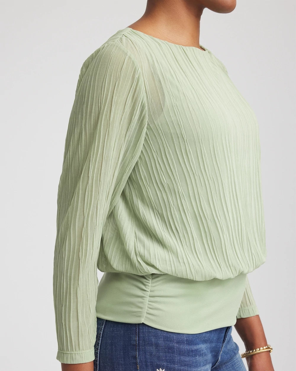 Chico's Online - Touch of Cool™ Textured Banded-Hem Top