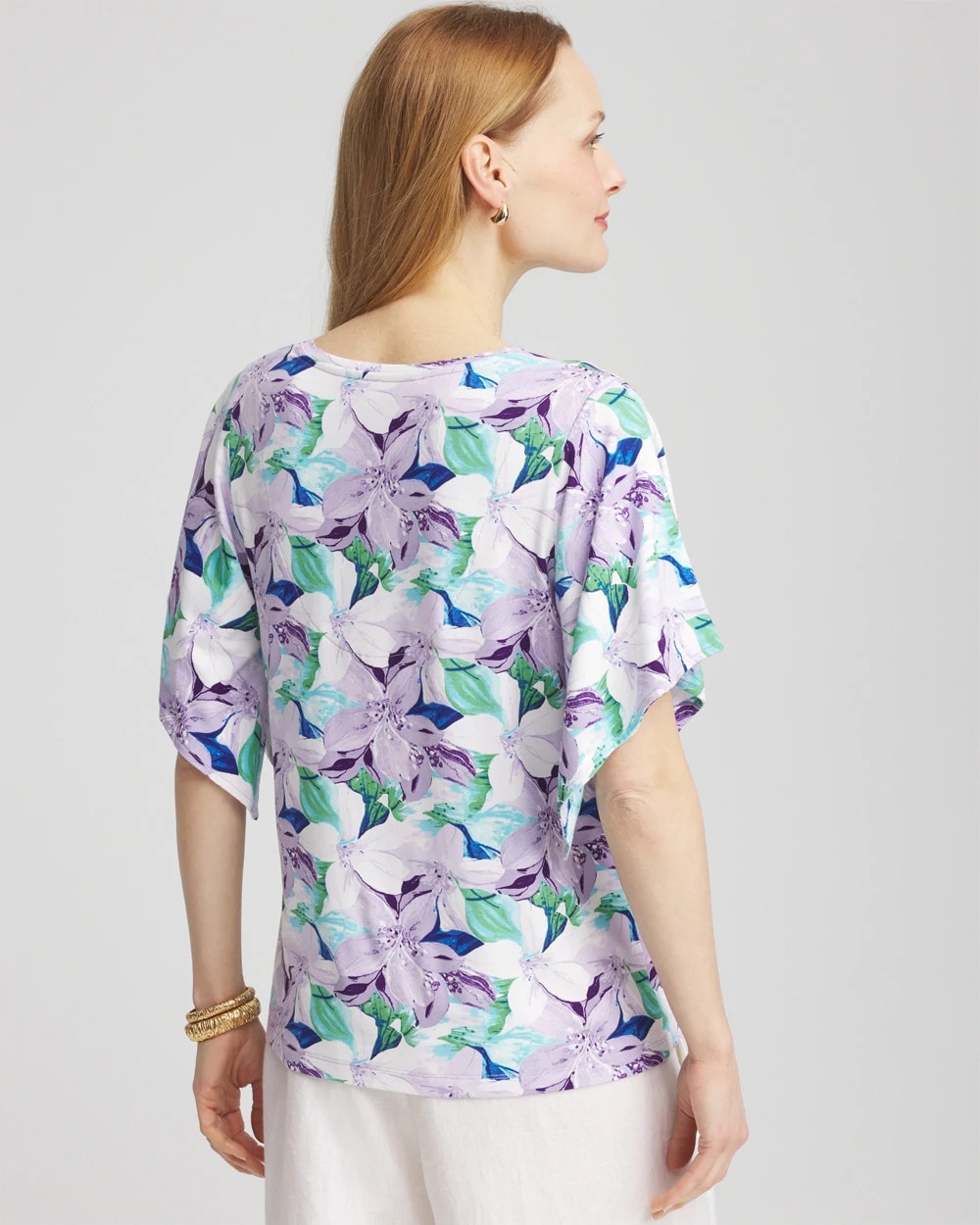 Chico's Sale - Touch of Cool™ Lily Handkerchief-Sleeve V-Neck Tee