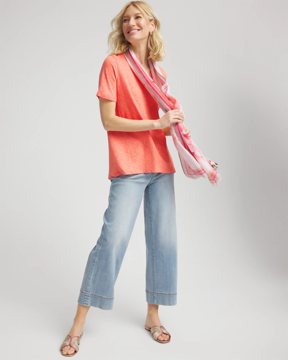 Chico's US - Slub V-Neck Tee