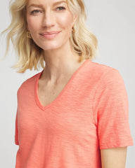 Chico's US - Slub V-Neck Tee
