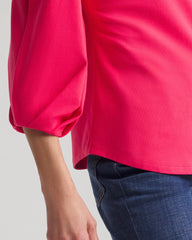 Chico's / Cotton Tuck Sleeve Tee