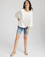 Chico's Sale - Soutache Embroidered Wildflower Top