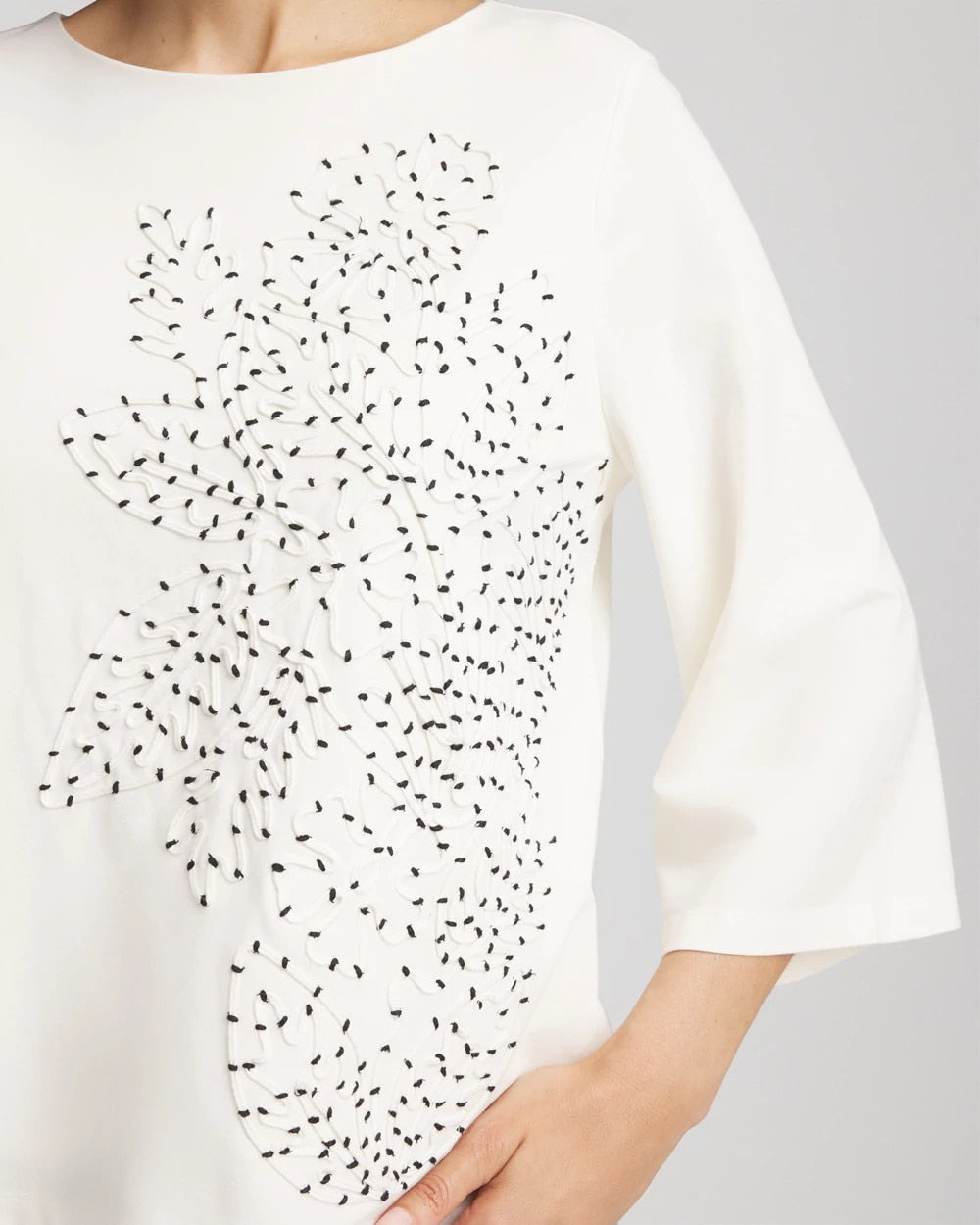Chico's Sale - Soutache Embroidered Wildflower Top