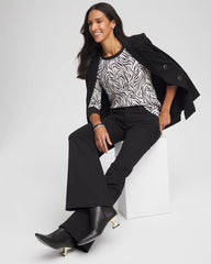 Chico's Discount - Pima Jewel Neck Contrast Tee