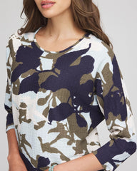 Chico's On Sale - Floral Wedge Top