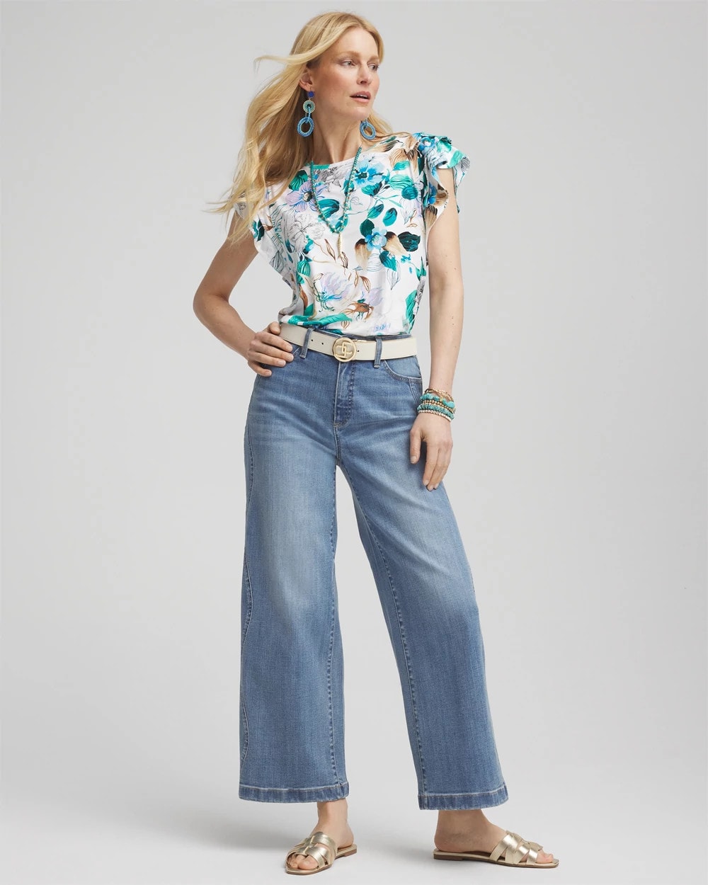 Chico's Discount - Touch of Cool™ Flutter Sleeve Tee