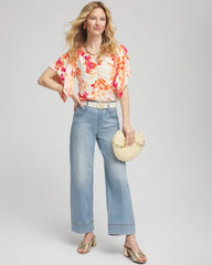 Chico's Discount - Touch of Cool™ Handkerchief-Sleeve V-Neck Tee